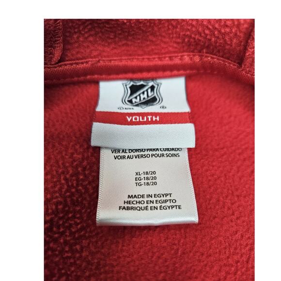 Chicago Blackhawks Hoodie Youth XL Red NHL Hockey Pullover Sweatshirt - Picture 3 of 4